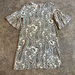 H&M Black and White Ruffle Sleeve Dress Photo 5