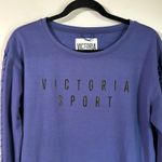 Victoria's Secret Victoria Secret Sport Ruffled Sleeve Crewneck Sweatshirt Grape Size S Photo 4