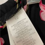 Liz Claiborne VTG 90s Y2K First Issue  Black Pink Floral Mid-Length Career Skirt Photo 11