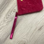 Ipsy Pink Faux Fur Glam Bag Zip Top Makeup/ Cosmetics Case Approximately 5” X 7” Photo 2