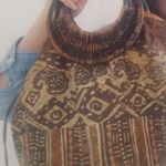 Brown Cotton Boho Bag Photo 5