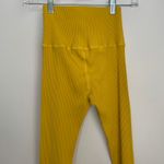 Carbon38 Ribbed 7/8 Legging Womens XS Yellow Athletic Pants Photo 7