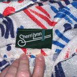 Super Cute Vintage 1970s Abstract Print Dress! White Size 14 Photo 5