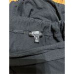 Hannah Sz S Soft Black Tie Sleeve Deep V Tie Back Top Photo 4