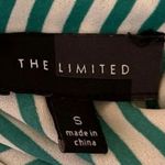 The Limited  Green Striped Bow Tie Front 3/4 Sleeve Career Office Blouse Top Sz S Photo 2