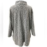 Lou & grey for Loft Black & White Knit Mock Neck Oversized Fuzzy Sweater Size XS Photo 3