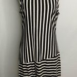 Sanctuary  Black & White Striped Sleeveless Cruise Vacay Short Dress Large Photo 1