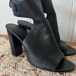 Vince Addie Black Leather Open Toe Ankle Strap Heeled Booties 9.5 Photo 8