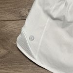 Lululemon  Hotty Hot Short‎ 4" White Running Shorts OVA Logo Size 2 Tall Photo 3