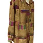 Vintage 90s bright patchwork print shirt Size L Photo 0