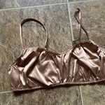 SKIMS Sleepover Satin Bralette Honey Size XL Photo 3