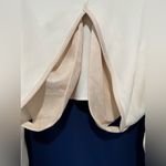 Anthropologie Elegant Cream Cropped Sweatshirt with Draped Front Photo 11