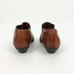 Vintage Western Woven Leather Mules in Brown | Size 7 Photo 8
