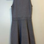 Milly Dress Knit Chambray Twist Flare Dress Sz XS/S EUC Gray-Blue Color Photo 8
