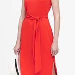Banana Republic  Red Knit Tank Midi Sash Dress Photo 5