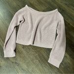 Missguided  Size Medium/Large Dusty Pink Oversized Off Shoulder Knit Sweater Top Photo 2