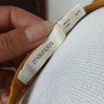 Maurice's yellow key hole lace top tank top size small Photo 7