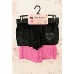 Juicy Couture  Velour Shorts 3 Pack Black Pink Logo Lounge Sleepwear Set NWT Photo 1