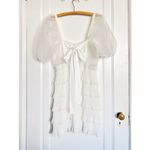 For Love & Lemons  • Posie Mini Dress crystal pleat lace tiered chiffon sheer Photo 12