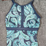 Lands' End Womens Layered High Neck Tankini Swim Top Adjustable Strap Size 20 Photo 0