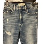 Denim Forum The Lola High Rise Skinny Medium Wash Distressed Jeans size 26 Blue Photo 3