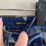 Judy Blue  Women's size‎ 9 / 29 Super Flare Star Print Jeans High Rise Frayed Photo 3
