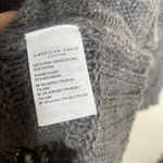 American Eagle  Gray Wool Blend V Neckline Oversized Cozy Sweater Small Photo 8