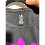 Adidas Black Purple Crown Me T Shirt Tee Y2K Grunge Short Sleeve XL Faded SEE Photo 2