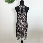 EXPRESS Black & Nude Lace Sleeveless Tank Dress XS Photo 4