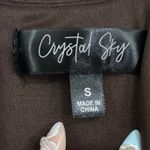 Crystal Sky  Brown Velvet Mini Dress Photo 2