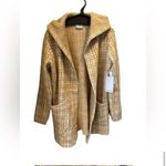 Cyrus Women's Plaid Hooded Coatigan Size S Multicolor Long Casual Photo 1