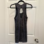 Silence + Noise  Washed Black Ribbed Tank Mini Dress XS Photo 1