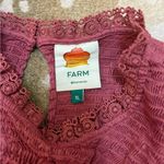 Farm Rio BNWOT pink ruffle front cutout blouse women’s size XL Photo 4