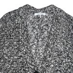 Frame  Oversized Marled Chunky Knit Cardigan Size Large Gray Black Sweater Button Photo 3