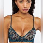 Savage X Fenty NWT Shining Star Embroidered Unlined Demi Bra women’s size 34C Blue Photo 1