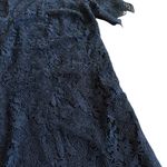 Anthropologie Navy Blue Shift Dress Crew Neck Triangle Hem Size 0 Women's NWT Photo 4