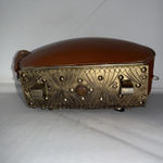 Sam Edelman  Jaded Boho Hippie Fringe Gypsy Leather Metal Handbag Clutch Read! Photo 2