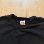 Aritzia TNA  Black Boxy Super Crop Long Sleeve Shirt Photo 1