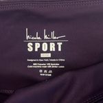 Nicole Miller  Sport Plum Purple Leggings Size Medium NEW Photo 3