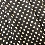 W.O.N.Y Silk Polka Dot V‎ Neck Ruffle Sleeveless Dress Black White 10 Photo 4