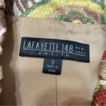 Lafayette 148 Floral Print Cropped Ruffle Jacket 6 Brown Photo 2