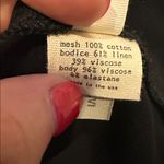 L'Agence  Women’s Black Mesh Top with White Trim and off White Band Size 4 Photo 7