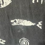 Cotton Fields Mac Black Fish Stencil Print Maxi‎ Sleeveless Dress lagenlook Art Size L Photo 11