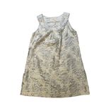 Renee C by So Cool Pullover Mod Tunic Mini Dress Ivory Metallic Photo 4