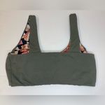 Maaji  Pine Green Passion 2 Way Wear Classic Floral Bralette Bikini Top‎ Size M Photo 7
