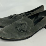 Stuart Weitzman  Guido gray leather tassel‎ loafers women’s size 8.5 professional Photo 0