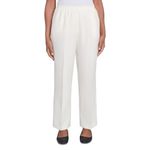 Alfred Dunner Women's Plus Size Straight-Leg Pants White Size 20W Photo 2