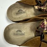 Björndal Bjorndal Clogs Womens 6 Leather Woven Knit Buckle Cork Slip On Mules Photo 4