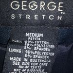 George M Dressy Jean Stretch Blazer Jacket Blue Size M Photo 3