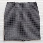 J.Jill Ponte Pencil Skirt Geometric Print Women’s S Small Petite Black & White Photo 0